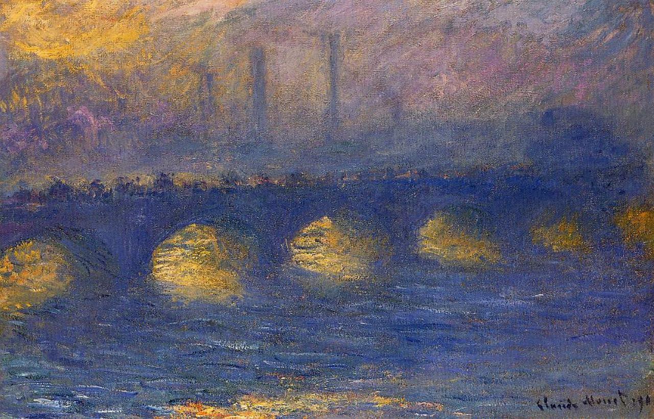 Waterloo Bridge, Overcast Weather 1904
